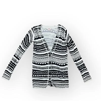 Mossimo V-Neck Button Down Cardigan Sweater Tribal/Geometric Print - Image 1 of 4