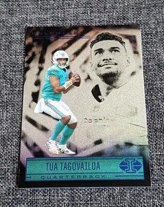 2021 PANINI ILLUSIONS TUA TAGOVAILOA EMERALD GREEN ?? #55 MIAMI DOLPHINS - Bild 1 von 3