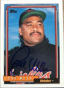 Jose Mesa Autographed 1992 Topps #310 - Picture 1 of 1