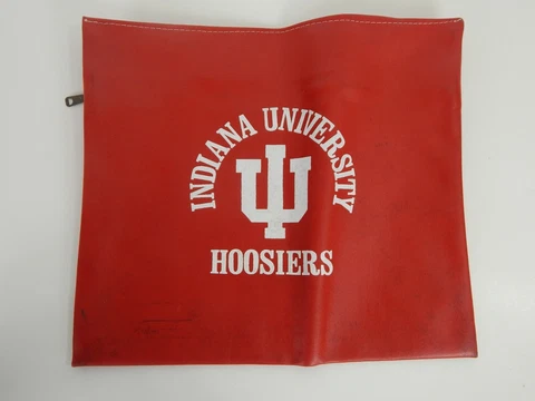 Vintage Indiana Hoosiers Red Book Bag 15.5" x 13.5" Cover