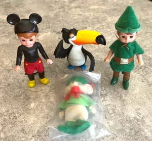 4 McDonalds Toys Madame Alexander Mickey  Mouse & Peter Pan, Bianca, + Toucan - Picture 1 of 17