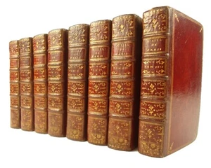 1764 Missel de Paris, complete in eight volumes. Beautiful red morocco bindings. - Picture 1 of 12