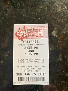 Disneyland Big Thunder Mountain Railroad 2017 pase rápido - Imagen 1 de 2