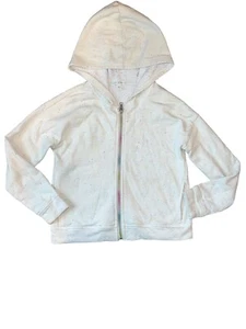 Rockets of Awesome Girls Full Zip Rainbow Flecked Hoodie Sweatshirt 7 - Picture 1 of 6