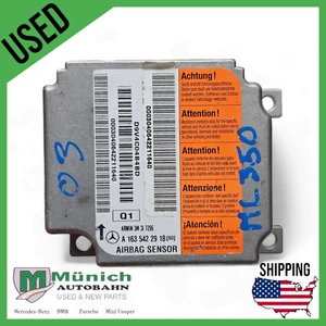 Mercedes Benz ML350 2003 SRS ABG Sensor Control Module 1635422918 Used. - Bild 1 von 7