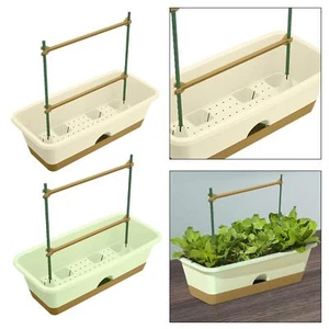 Vegetable Flower Planter Resin Window Flower Box for Decoration Garden Porch - Picture 1 of 24