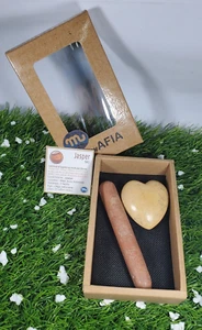 2pcs Special Bundling Package Jasper Hampers Massage Stones Healing - Picture 1 of 7