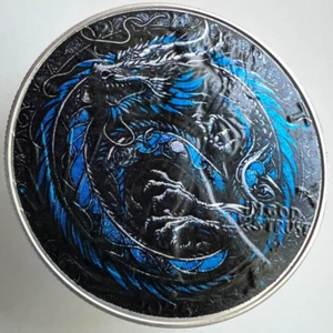 Blue Dragon - American Silver Eagle 1oz .999 Limited Edition Silber Dollar Münze - Bild 1 von 5