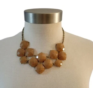 New York And Company Latzkette facettierter Karmel beige Perlen - Bild 1 von 7