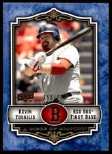 2009 Upper Deck A Piece of History Blue 40 Kevin Youkilis /299 Red Sox