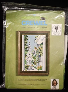 1974 COLUMBIA-MINERVA CREWEL Kit "Charleston Church" #7514 12"x18" NEW SEALED - Picture 1 of 7