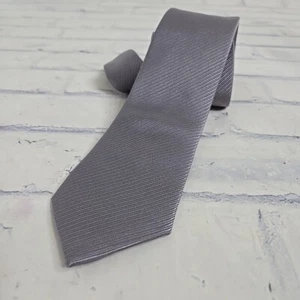 Lauren Ralph Lauren Silk Neck Tie Gray Silver Black Label Classic Office Preppy - Picture 1 of 8