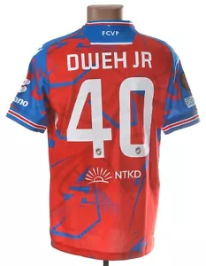 VIKTORIA PLZEN 2024/2025 HOME FOOTBALL SHIRT L MATCH WORN DWEH JR #40 - Picture 1 of 5