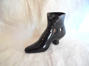 Vintage Ceramic Antique Shoe Figural Match Stick Holder - Picture 1 of 5