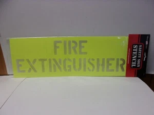 Fire Extinguisher Reusable Plastic Wall Brush/Spray Paint Safety Sign Stencil 65 - Picture 1 of 2