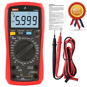 A● UNI-T UT890D+ Digital True RMS Handheld Multimeter REL AC/DC Frequency Tester - Imagen 1 de 5