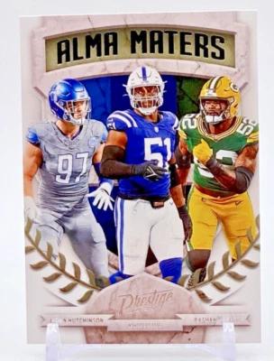 2024 Panini Prestige Football #11 Alma Maters Aidan Hutchinson/Paye/Gary - Image 1 of 2