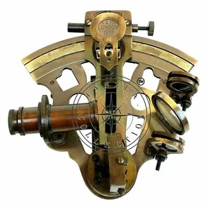 Vintage Nautical Ship Beautiful Solid Brass Working Marine Sextant Collectible - Picture 1 of 6