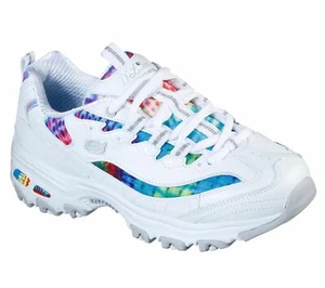 Skechers/D'Lites/Summer Fiesta/Multi BLANCO/Espuma viscoelástica refrigerada por aire Reg $85 - Imagen 1 de 12
