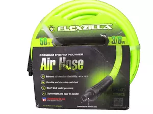 FLEXZILLA 50ft Air Hose - 3/8in Premium Hybrid Polymer, Non-Kinking *Read - Picture 1 of 3
