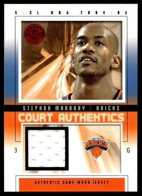 2004-05 SkyBox E-XL Court Authentics RED Stephon Marbury Patch /500 #CA-SM A1 - Image 1 of 2