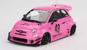 LB-WORKS x Abas Works Abarth 595 Pink in 1:18 scale by Topspeed - Picture 1 of 6