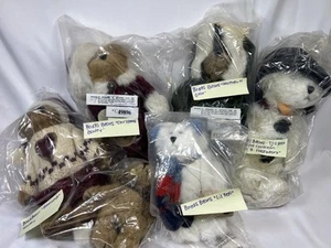 6 NOS Sealed VTG Boyds Bears Plush Winter Bailey Lil Yeti Frostbeary Edmund Matt - Picture 1 of 20