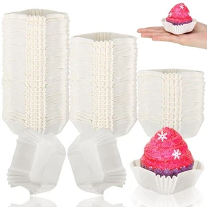 350 Pcs Square Mini Cupcake Liners Disposable Brownie Baking Pan Liners Paper... - Picture 1 of 6