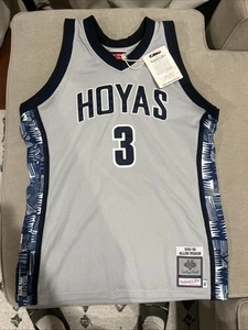 100% Authentic Allen Iverson Mitchell Ness 95 96 Georgetown Hoyas Jersey 44(L) - Picture 1 of 9