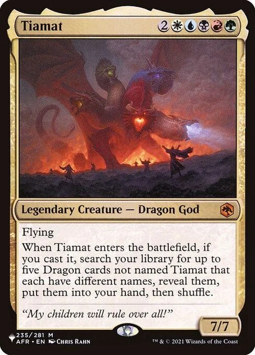MTG Tiamat English [ The List ] - Image 1 of 1