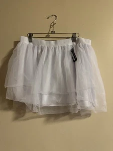 Spirit Halloween Tulle Skirt Tutu Plus Size White - Picture 1 of 9