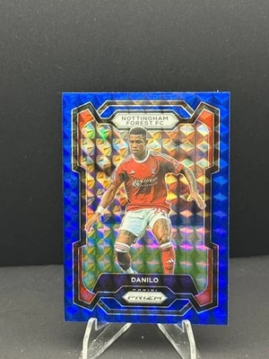 2023-24 Panini Prizm Premier League - Danilo #240 Red Mosaic Prizm (RC) - Image 1 of 2