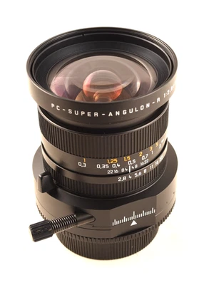 Leica PC-SUPER-ANGULON-R 28mm f/2.8 PC Shift Lens w Filter adapter - Image 1 of 4