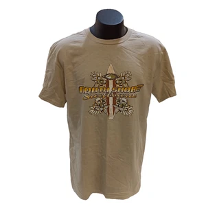 Gildan Softstyle North Shore Surfboards Hawaii Men's Brown T-Shirt S/S Large New - Foto 1 di 14