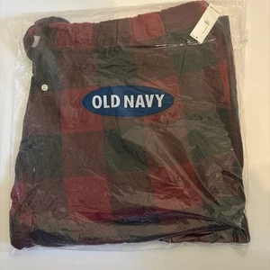 Old Navy Men’s XXXL Tall Pajama Pants Red Plaid New NWT Cabin Life Rustic - Picture 1 of 4