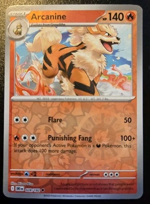 Arcanine 028/182 Reverse Holo Uncommon Destined Rivals Pokemon TCG - Image 1 of 4