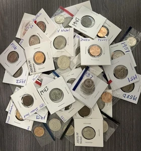 25 Mint State & Circulated US 1¢-5¢-10¢-25¢ Proof-MS-Old Mixed Coin lot+BONUS A1 - Picture 1 of 6