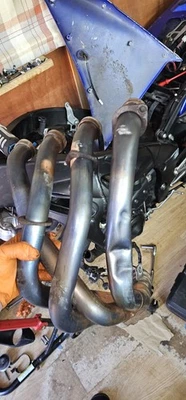Yamaha R1 2009-2014 Front Downpipe Titanium Exhaust Downpipe Header Manifold R1 - Image 1 of 2