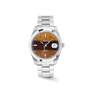 Orologio Lorenz Ginevra King Automatico Occhio di tigre 030235NN Watch Acciaio - Foto 1 di 4