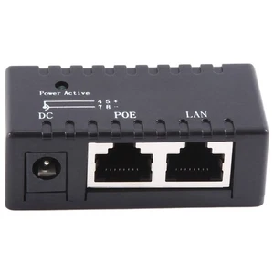 Poe Splitter Poe Injecteur Rj45 Dc 5.5Mm X 2.1Mm Entrée Passif Poe Injector1350 - Afbeelding 1 van 8