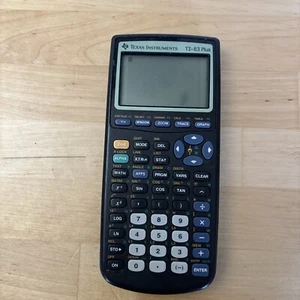 Texas Instruments TI-83 Plus Graphing Calculator With Cover Tested & Working - Picture 1 of 10