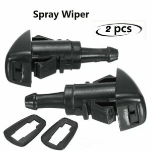 2X Car Windshield Wiper Washer Spray Nozzle For Kia Hyundai Jeep Dodge Chrysler - Picture 1 of 10