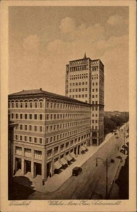 DÜSSELDORF Ansichtskarte ~1920 Straßen-Partie am Wilhelm-Marx-Haus Postkarte - Picture 1 of 2