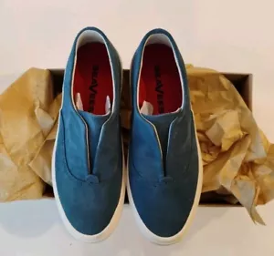 Mocassini sneakers donna SeaVees Sunset Strip blu acqua scamosciati nuovi con scatola taglia 6 - Foto 1 di 9