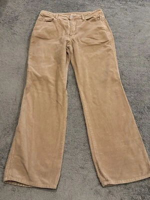 Calvin Klein Corduroy Pants Womens 32x31 Khaki Tan Bootcut Stretch Mid Rise - Image 1 of 4