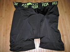 FOX Cycle BIKE Shorts LINER Size 40 Polyester Spandex BLACK with CONTOUR PAD