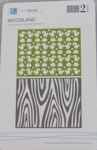 Lifestyle Crafts/QuicKutz Embossing Folders, Woodland, 2 Folders, EF-0025 - Imagen 1 de 2