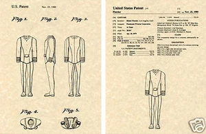 Star Trek Duty Uniform US PATENT Kunstdruck READY TO FRAME! Captain Kirk Original - Bild 1 von 1