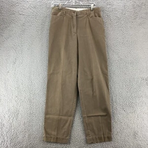 Christopher & Banks Wrinkle Free Straight Chino Pants Womens 8 Taupe Mid Rise - Picture 1 of 15