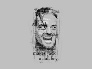Camisa The Shining Jack All Work No Play Dull Boy Stephen King Satire Teefury para hombre - Imagen 1 de 1